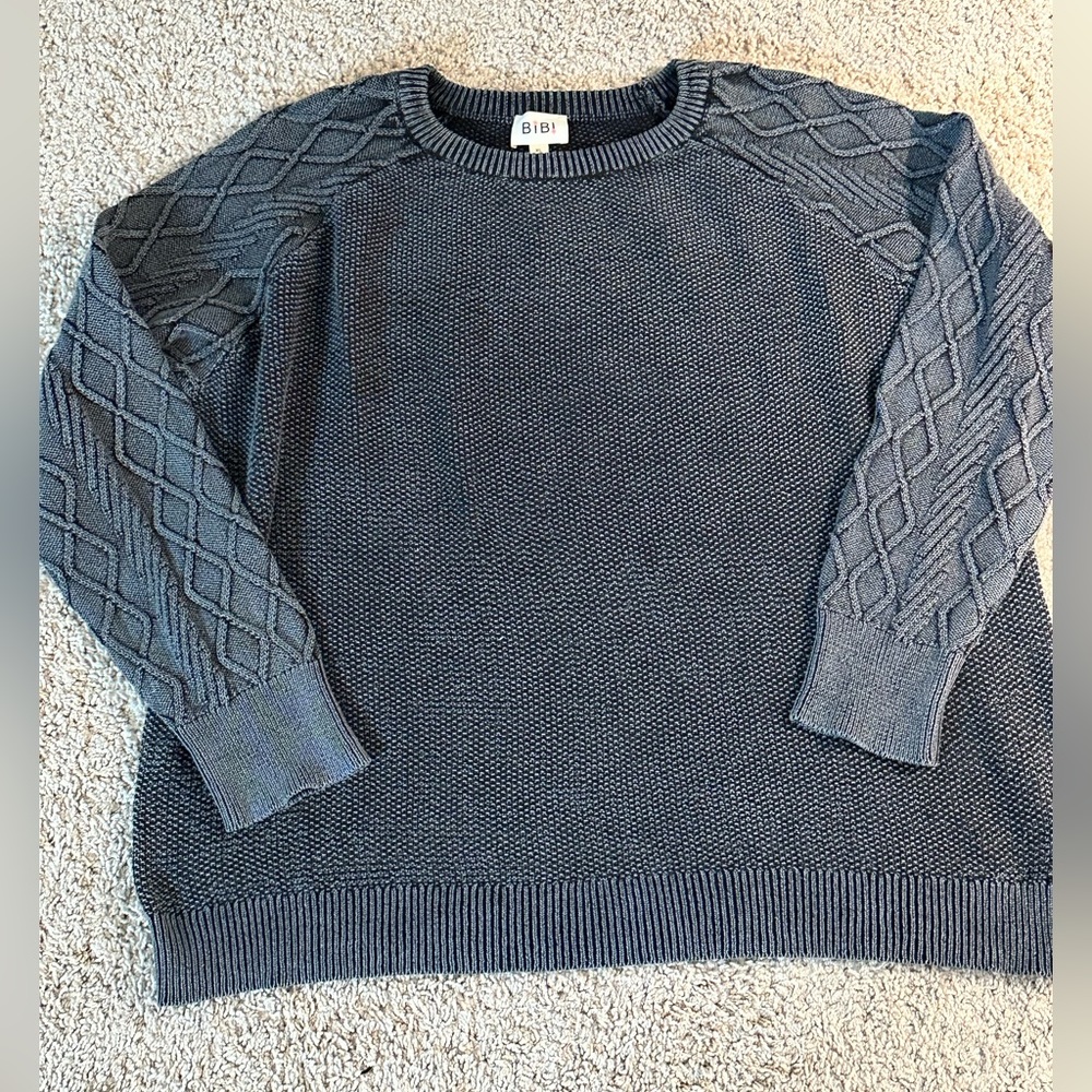 NWT Women’s Charcoal Knit Sweater